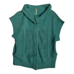 Women’s Free People Knit Cardigan Sweater, Blue, size Large